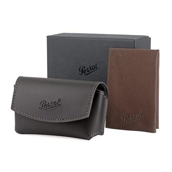 New PERSOL Silver Round PO2496S 518B1 Sunglasses Women - Picture 4 of 4